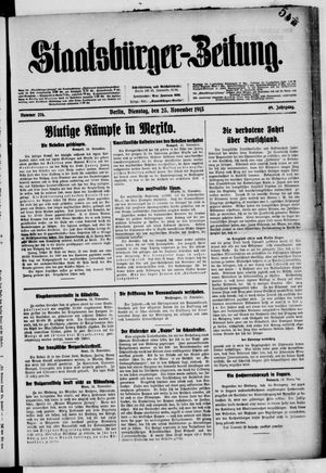 Staatsbürger-Zeitung vom 25.11.1913