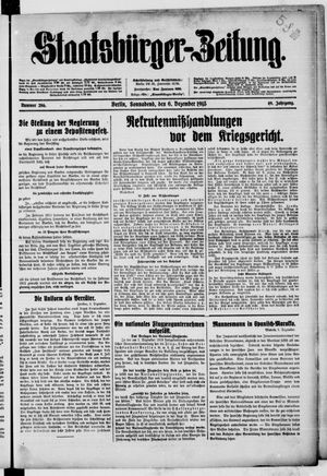 Staatsbürger-Zeitung vom 06.12.1913