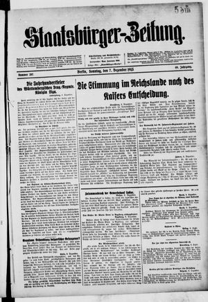 Staatsbürger-Zeitung vom 07.12.1913