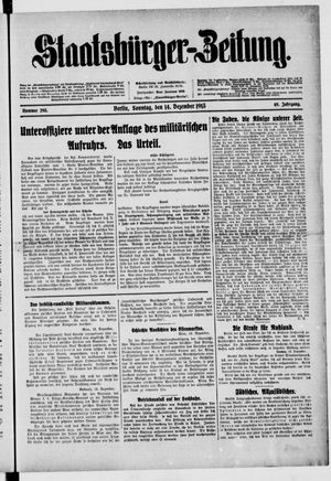 Staatsbürger-Zeitung vom 14.12.1913