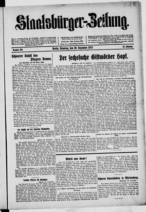 Staatsbürger-Zeitung vom 30.12.1913