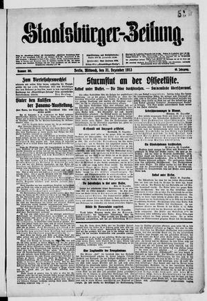 Staatsbürger-Zeitung vom 31.12.1913