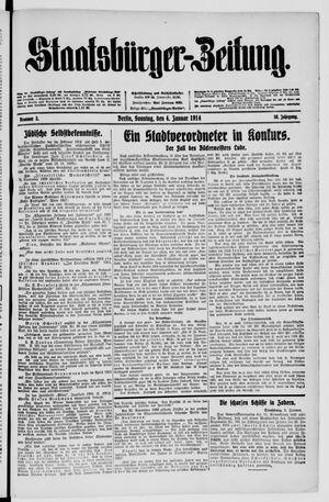 Staatsbürger-Zeitung on Jan 4, 1914