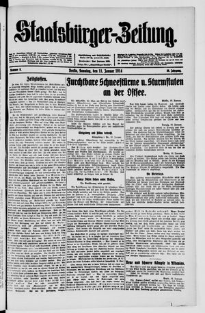 Staatsbürger-Zeitung on Jan 11, 1914