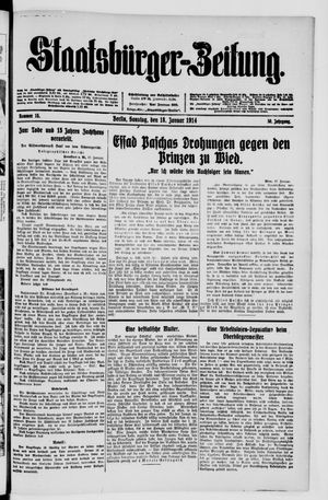 Staatsbürger-Zeitung on Jan 18, 1914