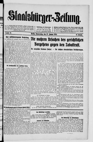 Staatsbürger-Zeitung vom 22.01.1914