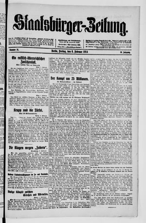 Staatsbürger-Zeitung vom 06.02.1914