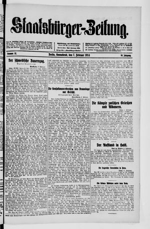 Staatsbürger-Zeitung vom 07.02.1914