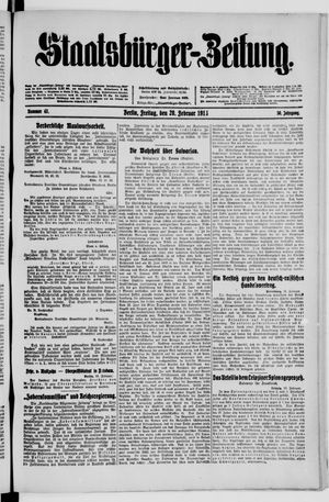 Staatsbürger-Zeitung on Feb 20, 1914