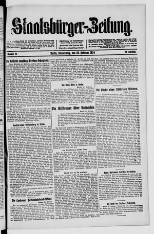 Staatsbürger-Zeitung on Feb 26, 1914