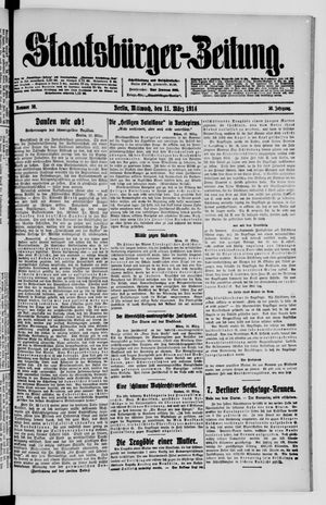 Staatsbürger-Zeitung vom 11.03.1914