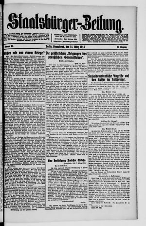 Staatsbürger-Zeitung on Mar 14, 1914