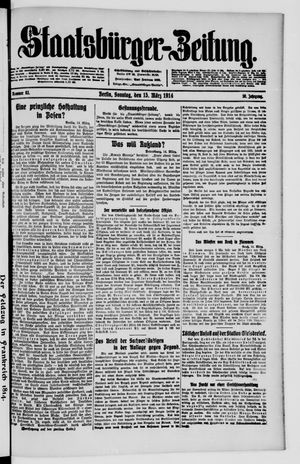 Staatsbürger-Zeitung vom 15.03.1914