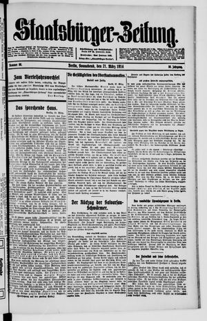 Staatsbürger-Zeitung vom 21.03.1914