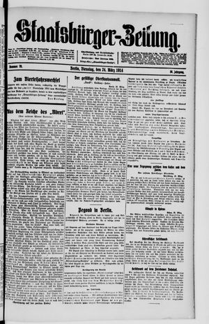 Staatsbürger-Zeitung vom 24.03.1914