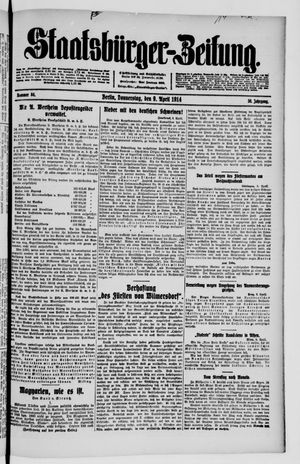 Staatsbürger-Zeitung vom 09.04.1914
