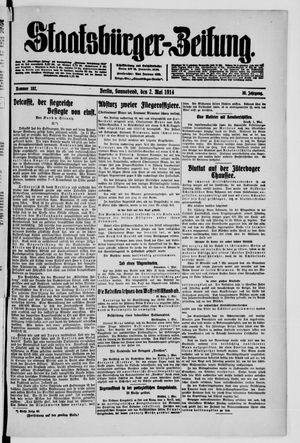 Staatsbürger-Zeitung vom 02.05.1914