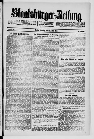 Staatsbürger-Zeitung vom 12.05.1914