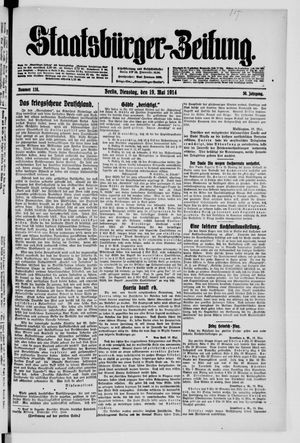 Staatsbürger-Zeitung vom 19.05.1914