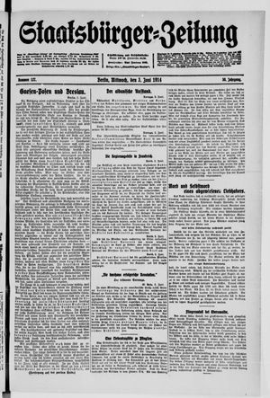 Staatsbürger-Zeitung vom 03.06.1914