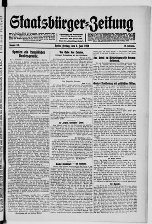 Staatsbürger-Zeitung vom 05.06.1914