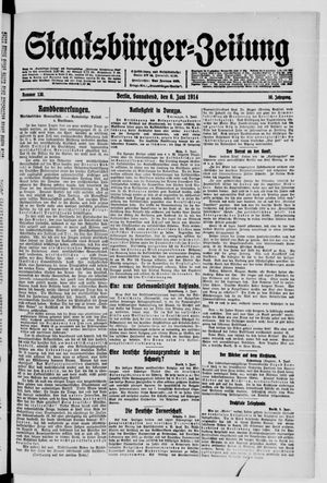 Staatsbürger-Zeitung vom 06.06.1914