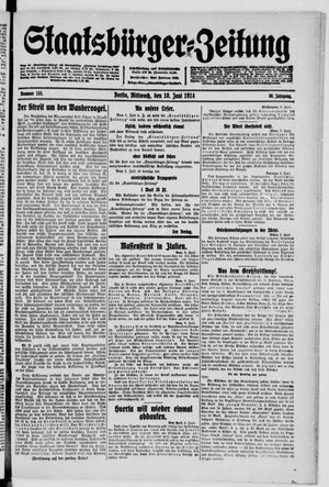Staatsbürger-Zeitung vom 10.06.1914