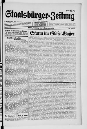 Staatsbürger-Zeitung vom 08.11.1914