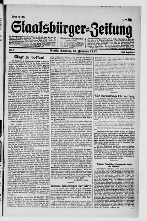 Staatsbürger-Zeitung vom 25.02.1917