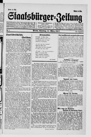 Staatsbürger-Zeitung on Mar 11, 1917