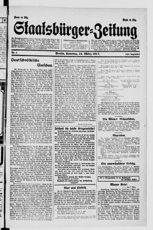 Staatsbürger-Zeitung vom 18.03.1917