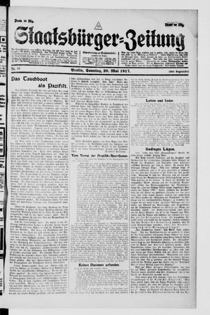 Staatsbürger-Zeitung vom 20.05.1917