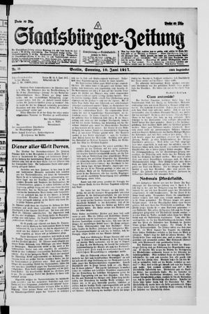 Staatsbürger-Zeitung vom 10.06.1917