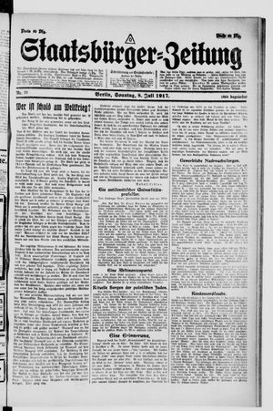 Staatsbürger-Zeitung vom 08.07.1917