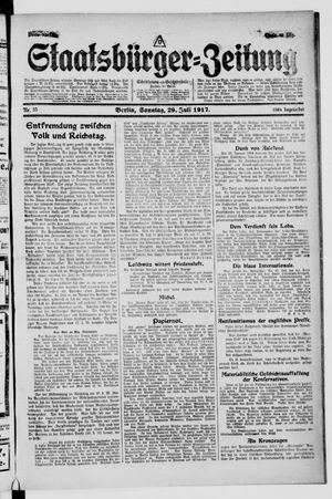 Staatsbürger-Zeitung vom 29.07.1917