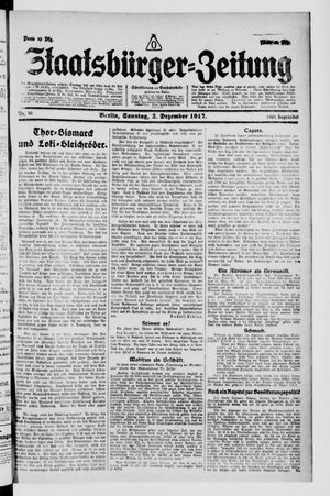 Staatsbürger-Zeitung vom 02.12.1917