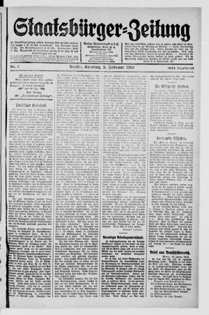 Staatsbürger-Zeitung on Feb 2, 1919