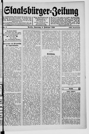 Staatsbürger-Zeitung vom 09.02.1919