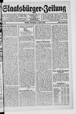 Staatsbürger-Zeitung on Jun 8, 1919