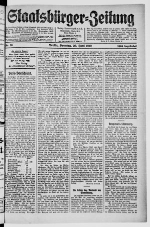 Staatsbürger-Zeitung vom 29.06.1919