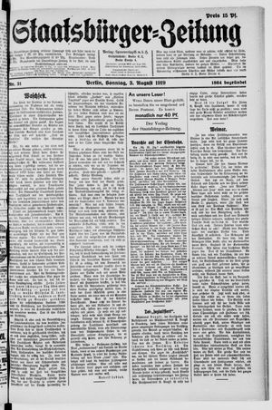 Staatsbürger-Zeitung vom 03.08.1919