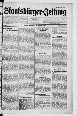 Staatsbürger-Zeitung vom 18.04.1920