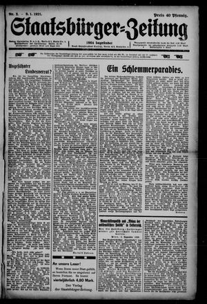 Staatsbürger-Zeitung on Jan 9, 1921