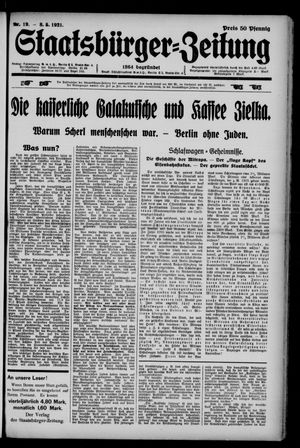 Staatsbürger-Zeitung on May 8, 1921