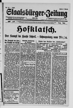 Staatsbürger-Zeitung vom 26.03.1922
