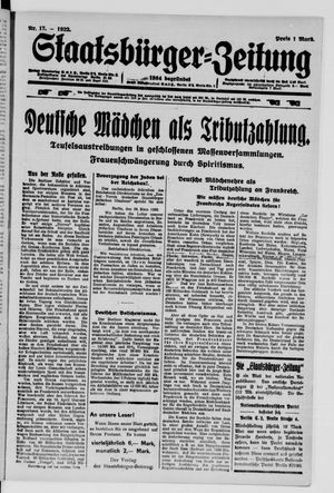 Staatsbürger-Zeitung vom 23.04.1922