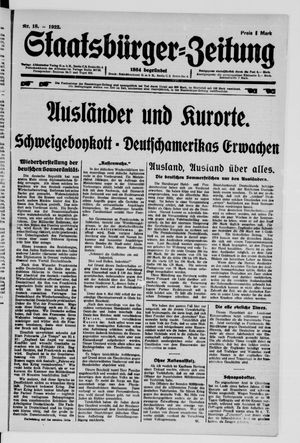 Staatsbürger-Zeitung vom 30.04.1922