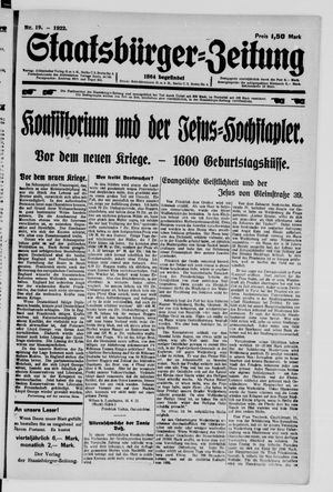 Staatsbürger-Zeitung vom 07.05.1922