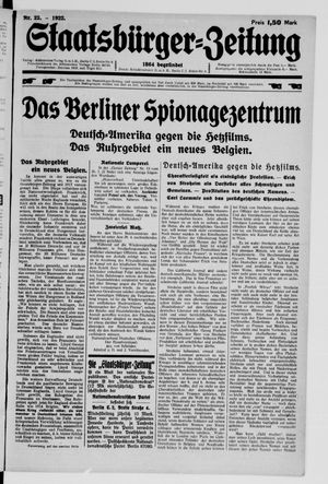 Staatsbürger-Zeitung vom 28.05.1922