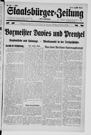 Staatsbürger-Zeitung vom 11.06.1922